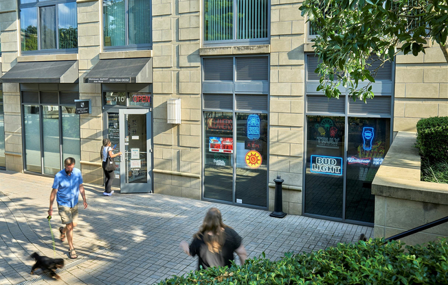 Ultimate convenience at your doorstep: Meridian Market at Meridian at Grosvenor Station offers a curated selection of fine wines, cold beer, and grocery staples, plus onsite dry cleaning services for seamless North Bethesda living