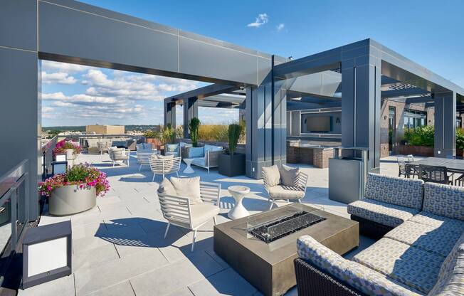 Rooftop Lounge with Fire Pits and Incredible Views