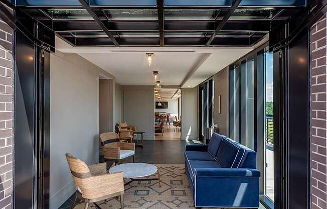 Resident lounge at The Glover House, Washington, Washington