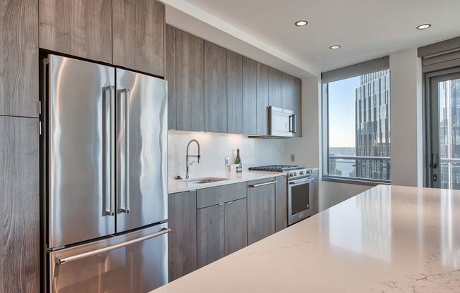 Stainless Steel Appliances in Kitchen at Stratus, Seattle, Washington