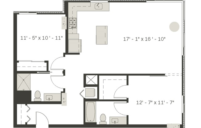 2 beds, 2 baths, 1,127 sqft, $3,383