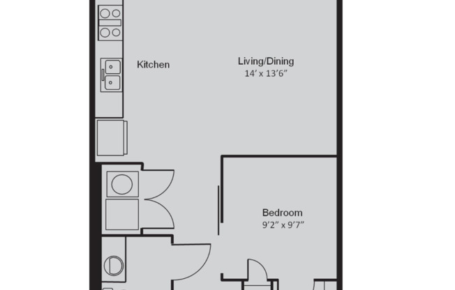 1 bed, 1 bath, 615 sqft, $1,495, Unit 3240-102