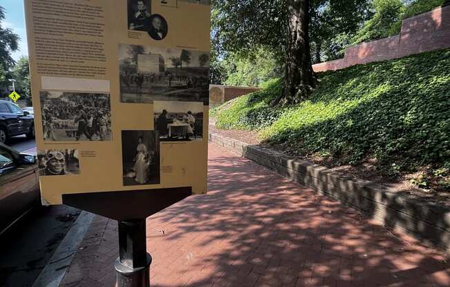The Heritage Trail near The Diplomat Apartments in Washington DC
