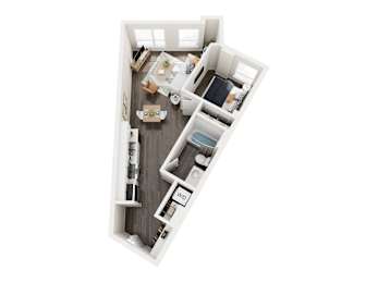 1 bed, 1 bath, 639 sqft, $2,009