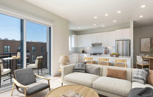 Living Room with Hard Surface Flooring
