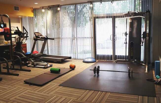 12th Street Lofts Gym With Cardio Equipment