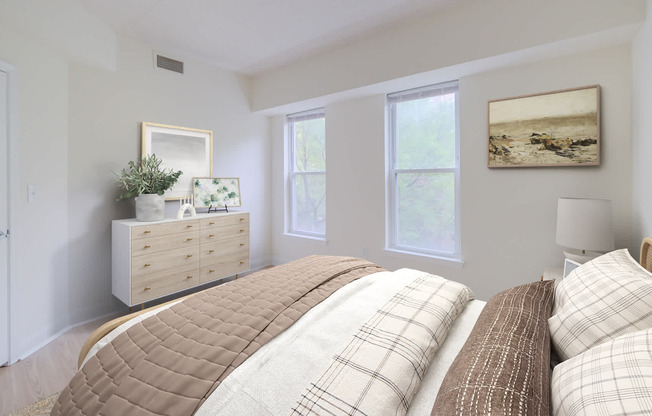 Bedroom with Hard Surface Flooring