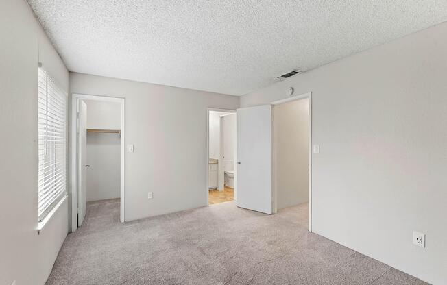 a double door in a room