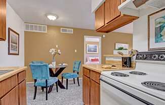 Northridge Court Apartments Kitchen and Dining Room Apartment rental near Odessa, TX