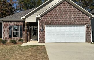 New Construction Home for Rent in Bessemer, AL!!! Sign a 13 month lease by 11/15/24 to receive ONE MONTH FREE!