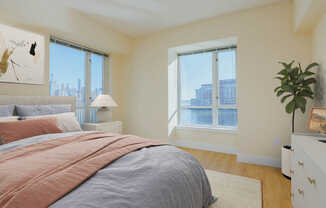 Bedroom with Hard Surface Flooring