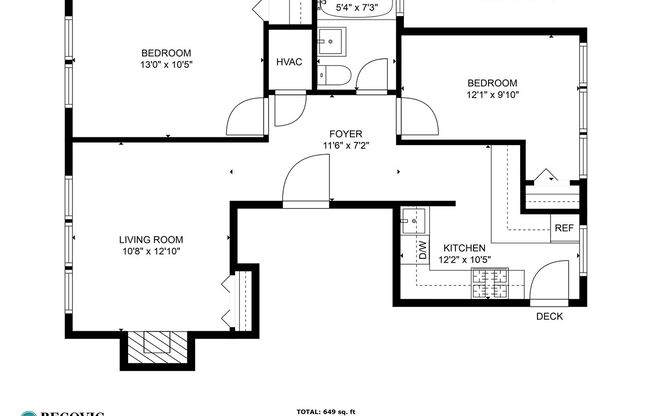 2 beds, 1 bath, 569 sqft, $2,250, Unit 1110-2nd Floor