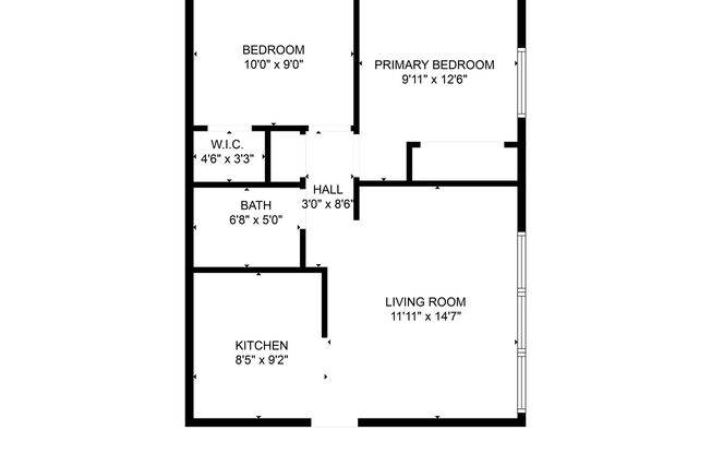 2 beds, 1 bath, 564 sqft, $895, Unit 0016