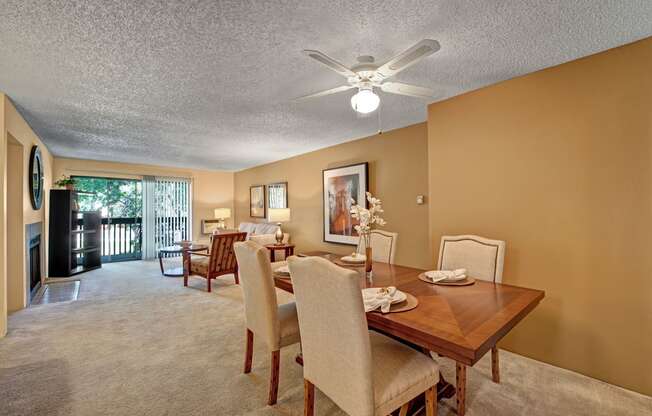 Eagle Ridge Living Dining Area Apartments in Colorado Springs, CO