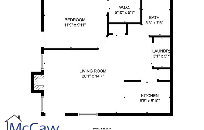 1 bed, 1 bath, $880, Unit # 116