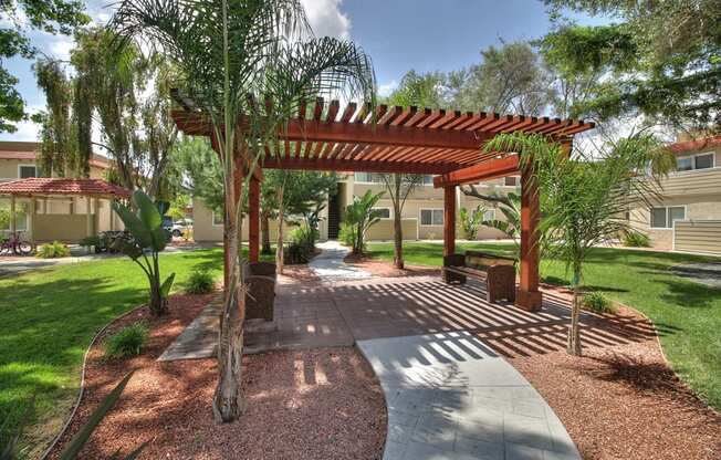 Garden Gazebo at Casa Alberta Apartments, Sunnyvale, 94087