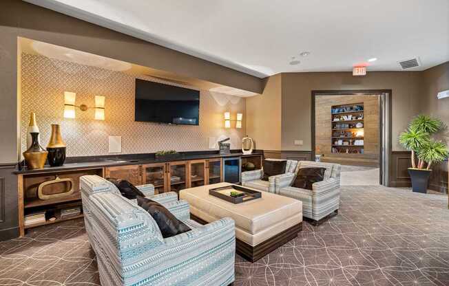 Clubhouse Lounge at Bridge at Southpark Meadows, Austin, TX, 78748