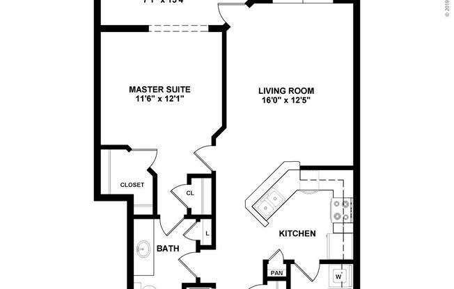 1 bed, 1 bath, 853 sqft, $1,475