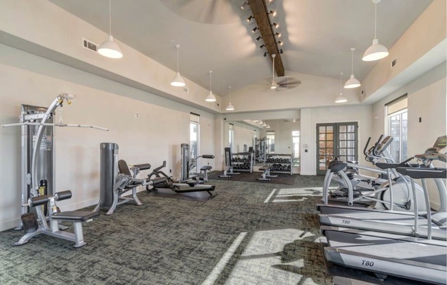 the gym at the estates apartments