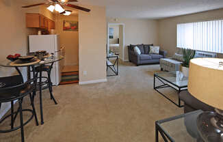 Living Area at Edgewater Landing Apartments in Cleveland OH