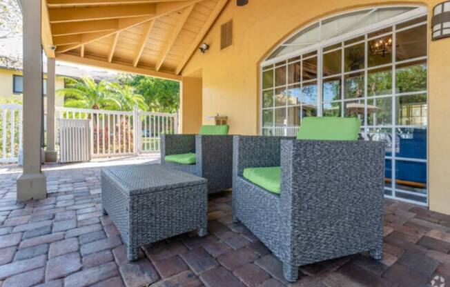 Pool Lounge Chairs at Bay Club, Florida