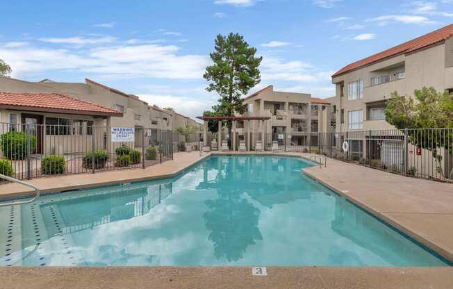 our apartments have a large pool at our apartments