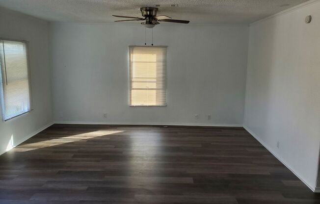 3 bedroom house with private backyard