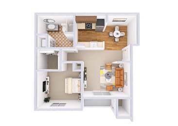 1 bed, 1 bath, 820 sqft, $1,583