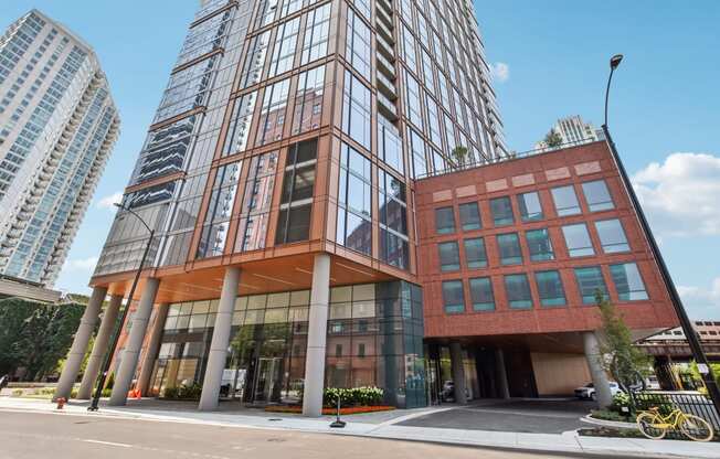 a tall building on the corner of a city street at Cassidy on Canal, Chicago
