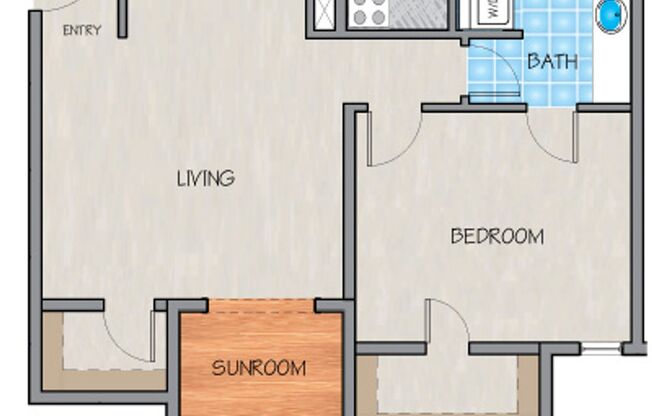 1 bed, 1 bath, 730 sqft, $1,195, Unit D325