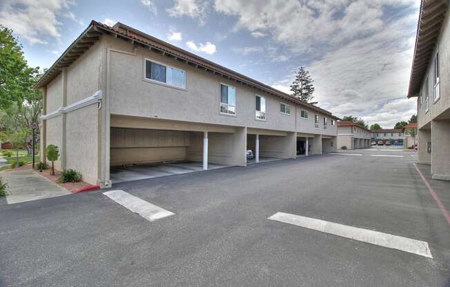 Covered Parking at Casa Alberta Apartments, California