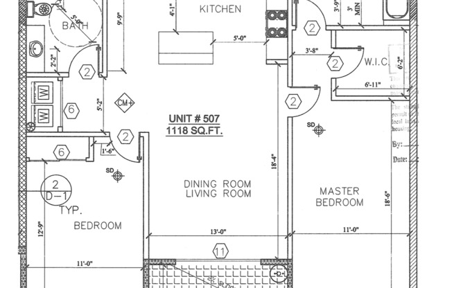 2 beds, 2 baths, 1,053 sqft, $2,515, Unit 308