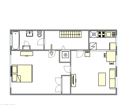 1 bed, 1 bath, 600 sqft, $3,375, Unit 2