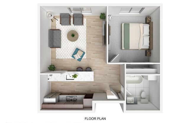 1 bed, 1 bath, 609 sqft, $1,316, Unit 209