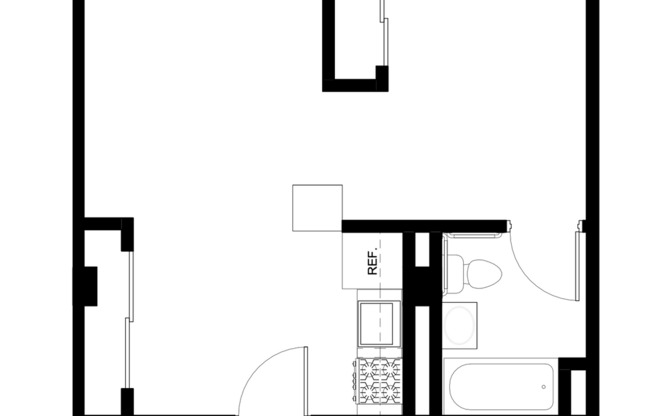 1 bed, 1 bath, 464 sqft, $1,199, Unit Unit 206