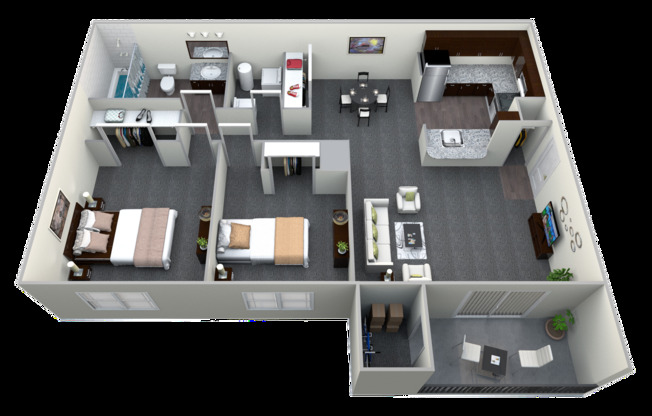 2 beds, 1 bath, 880 sqft, $1,612, Unit 25-3A