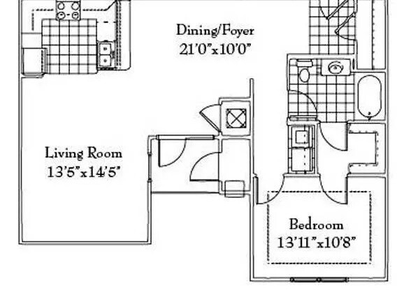 1 bed, 1 bath, 925 sqft, $1,159, Unit 7-307