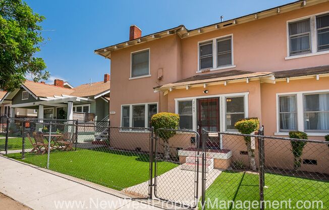 Charming Sherman Heights 2 Bedroom, Available Now, 1 Parking Space Included