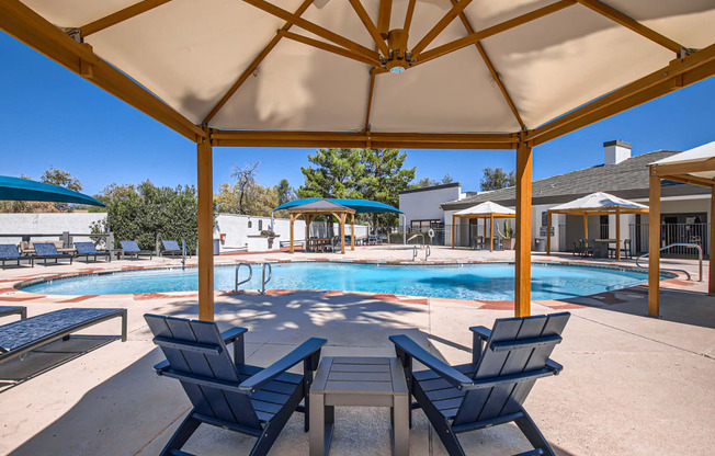 our apartments showcase an unique swimming pool