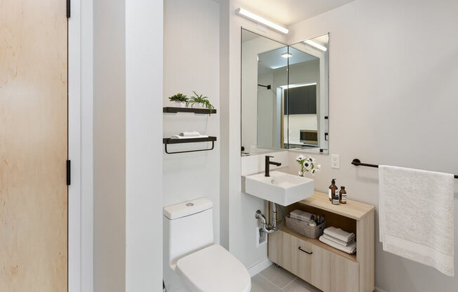 Model bathroom