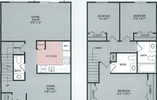 3 beds, 2.5 baths, 1,225 sqft, $1,567
