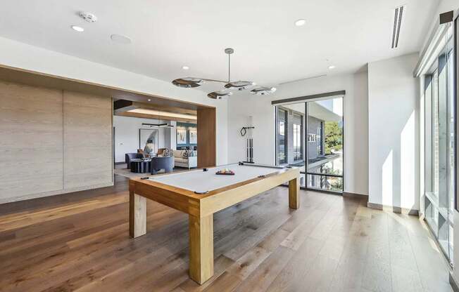 Pool table at Bayview Apartments, Emeryville, 94608