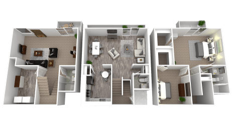 2 beds, 3 baths, 2,040 sqft, $2,505