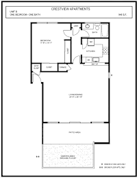 1 bed, 1 bath, 948 sqft, $2,995