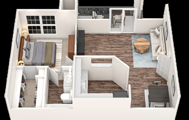 1 bed, 1 bath, 518 sqft, $839, Unit 621