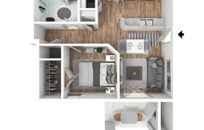 1 bed, 1 bath, 759 sqft, $1,295