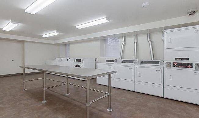 laundry room at juniper courts apartments in takoma washington dc