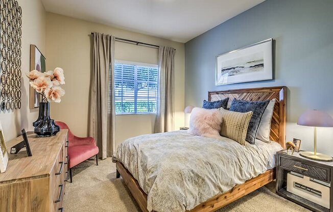 Beautiful Bright Bedroom With Wide Windows at The Villas at Towngate, Moreno Valley, CA, 92553