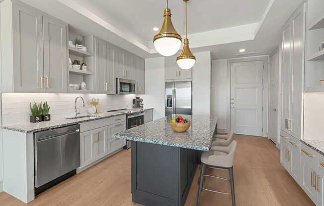 Kitchen with Stainless Steel Appliances