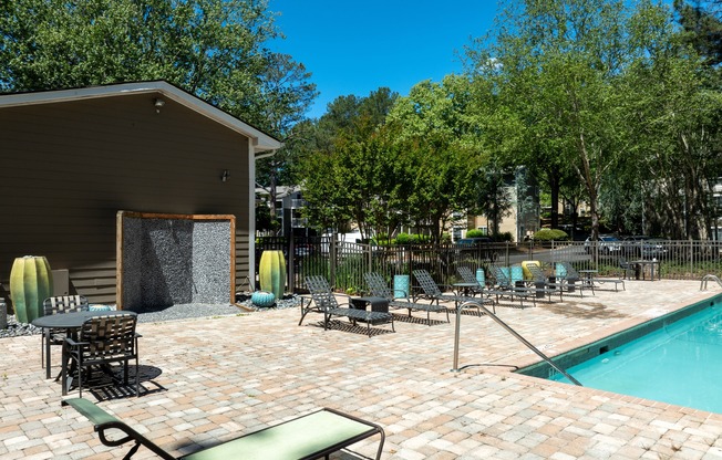 Lake House at Martin's Landing | Roswell, GA | Resort-Style Pool w/ Outdoor Shower